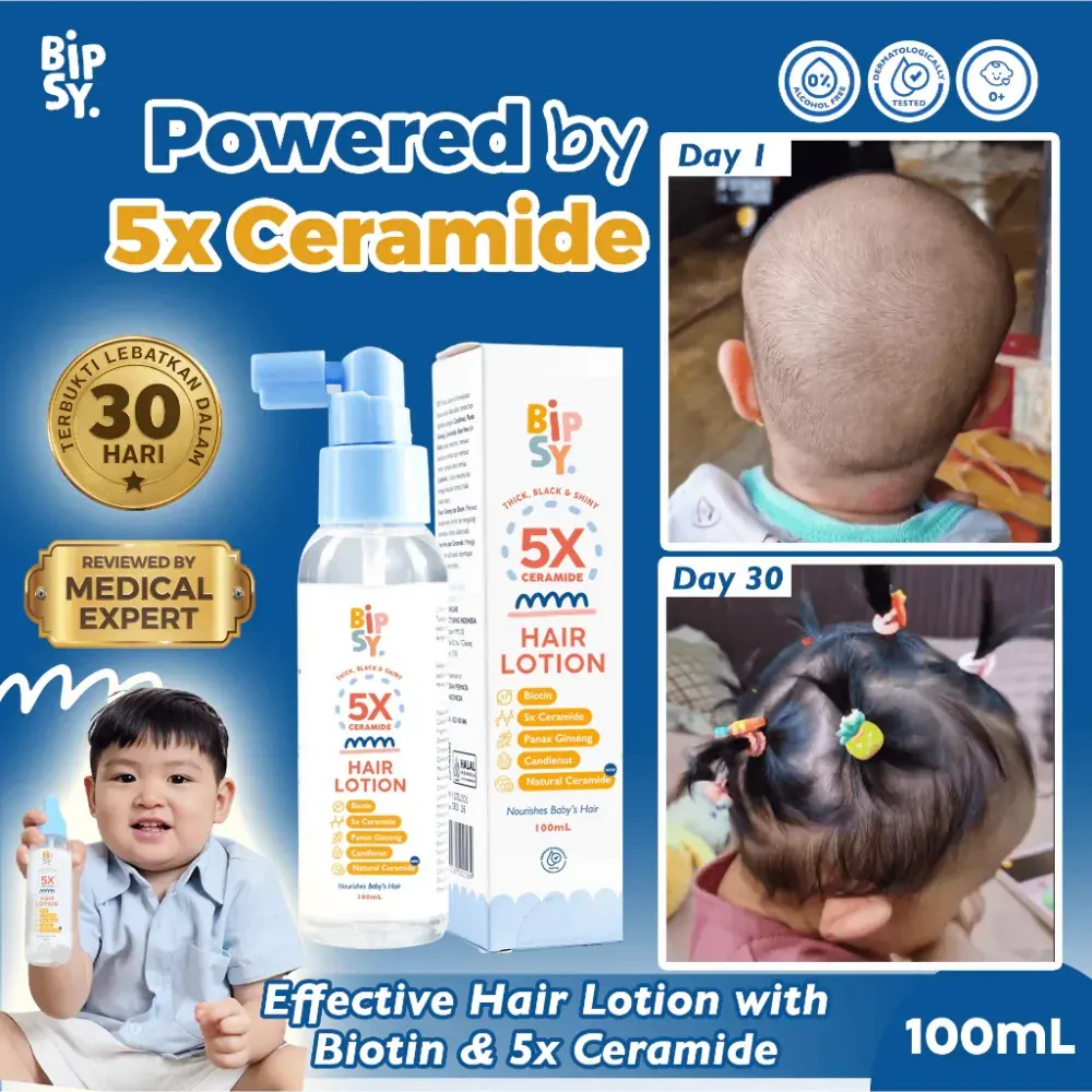 BIPSY 5x Ceramide Hair Lotion 100 mL dengan Biotin